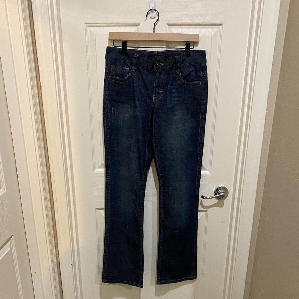 Calvin Klein Lean Boot Cut Jeans w/ Flap Pocket-‎ Sz 6